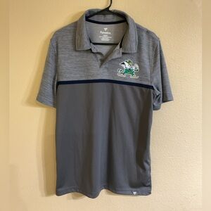 Fanatics Heather Gray Polo with Logo